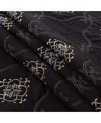 MarCielo 3 Piece Quilted Embroidery Quilts Bedspreads Set Emma Queen