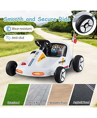 12V Kids Electric Go Kart 7AH Battery Powered Ride on Race Toy with Remote Control