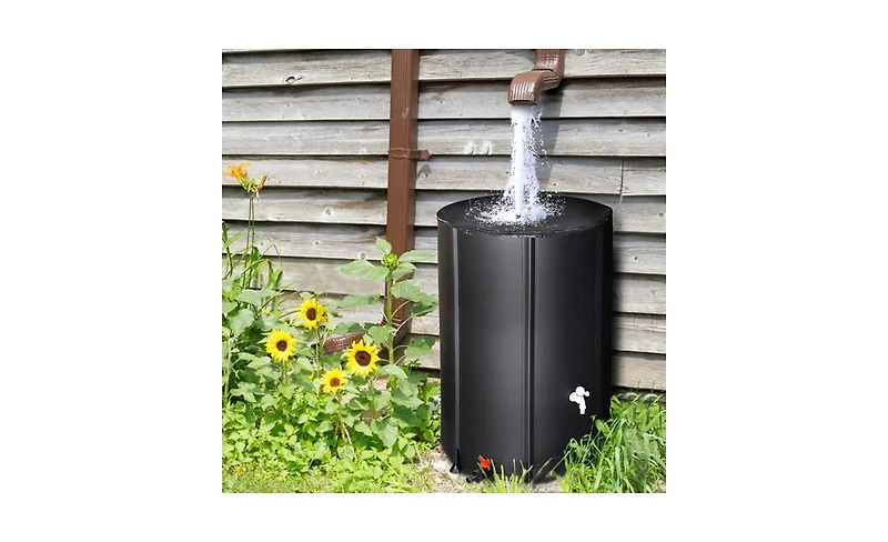 Slickblue Folding Rain Barrel Water Collector for Eco-Friendly and Space-Saving Water Storage