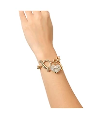 Juicy Couture Toggle Bracelet with Crystal Heart Charm