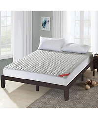 Gouun 14 Inch King Size Wood Platform Bed Frame