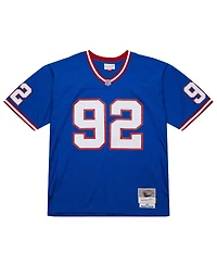 Mitchell & Ness Men's Michael Strahan Royal New York Giants Big Tall 1993 Retired Player Replica Jersey