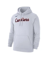 Nike Men's White Virginia Cavaliers Logo Club Fleece Pullover Hoodie