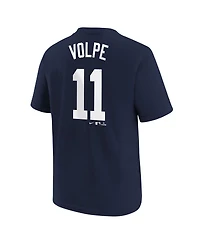 Nike Big Boys and Girls Anthony Volpe Navy New York Yankees Player Name Number T-Shirt