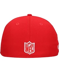 New Era Men's Red Houston Texans Main Patch 59FIFTY Fitted Hat