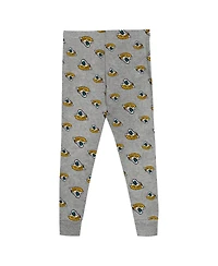 Outerstuff Big Boys and Girls Jacksonville Jaguars Long Sleeve T-Shirt Pants Sleep Set