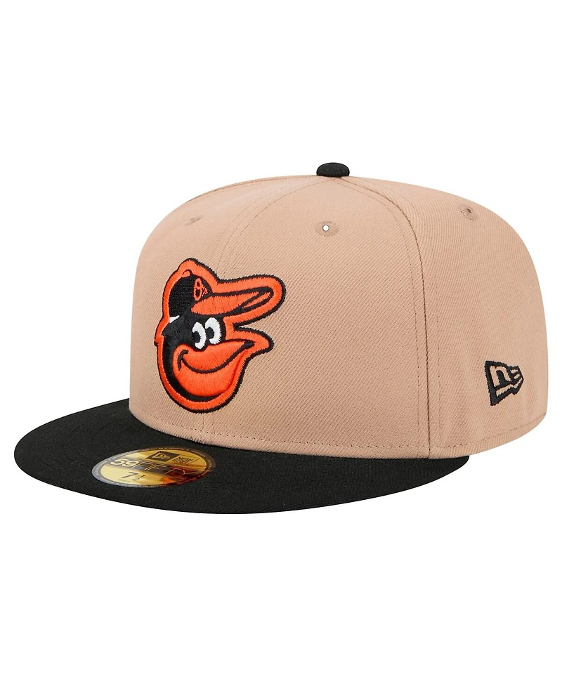 New Era Men's Khaki Baltimore Orioles 59FIFTY Fitted Hat