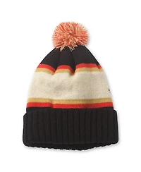 American Needle Men's Black Rolling Stones Pillow Line Cuffed Knit Hat with Pom