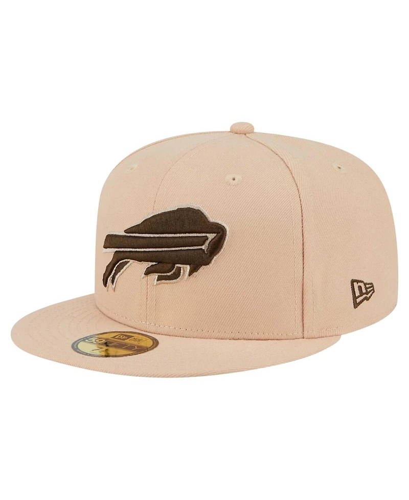 New Era Men's Tan Buffalo Bills Candied Pecan 59FIFTY Fitted Hat