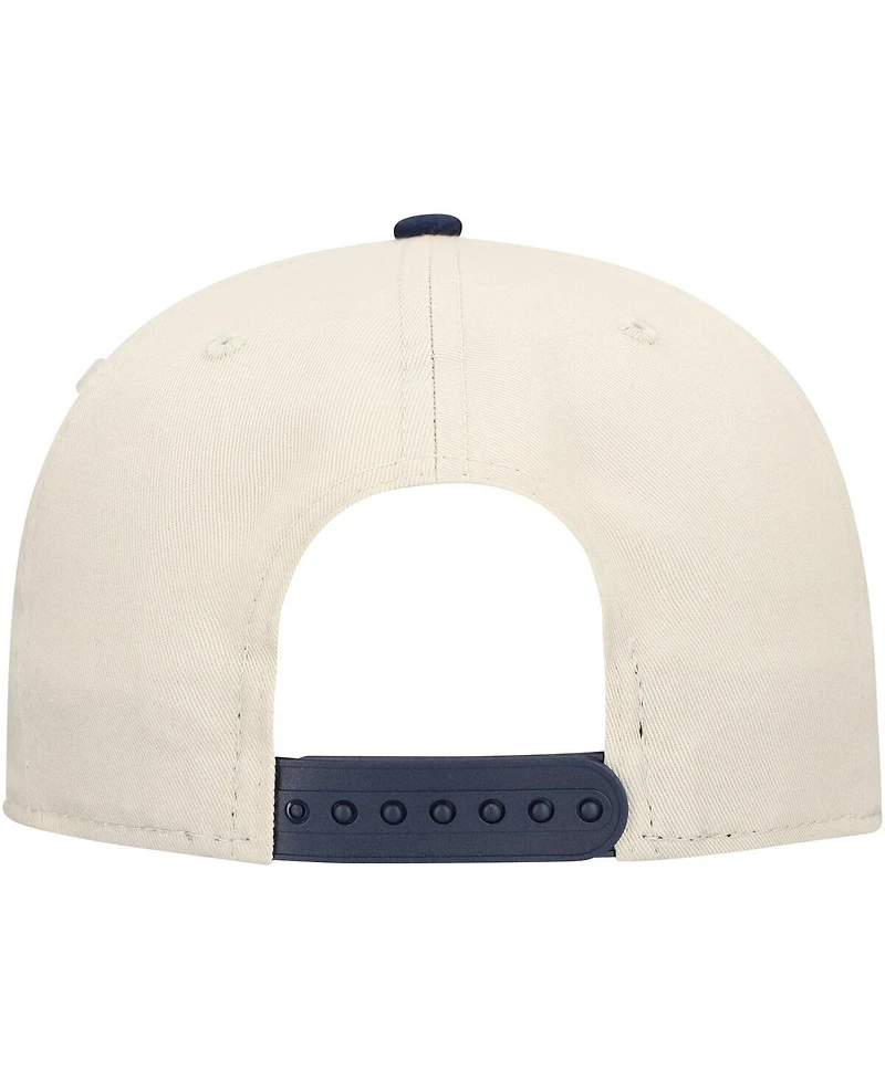 New Era Men's Stone/Navy Dallas Cowboys Athletic Golfer Adjustable Hat