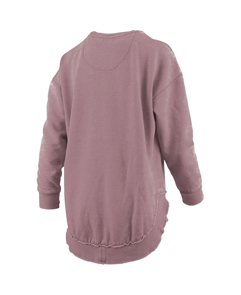Pressbox Women's Pink Alabama Crimson Tide Poncho Fleece Pullover Sweatshirt