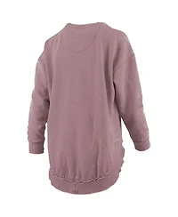Pressbox Women's Pink Alabama Crimson Tide Poncho Fleece Pullover Sweatshirt