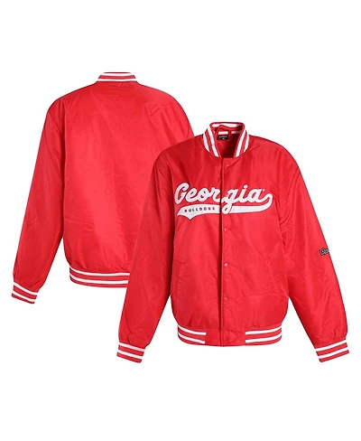 Hype and Vice Women's Red Georgia Bulldogs A-Game Varsity Full-Snap Jacket