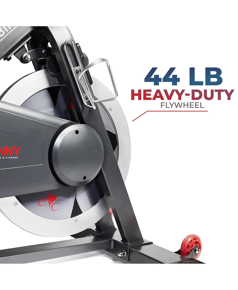 Sunny Health & Fitness Premium Indoor Cycling Smart Stationary Bike with Exclusive SunnyFit App Enhanced Connectivity