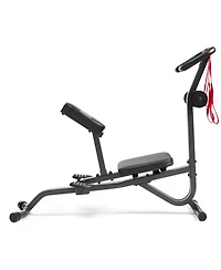 Sunny Health & Fitness Stretch Training Machine with Multi-Grip Handles & Self-Leveling Pedals, 265 Weight Capacity