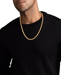 Esquire Men's Jewelry 2-Pc. Set Wheat Link Chain Necklace & Matching Bracelet, Sterling Silver or 14k Gold-plated Silver, Exclusively