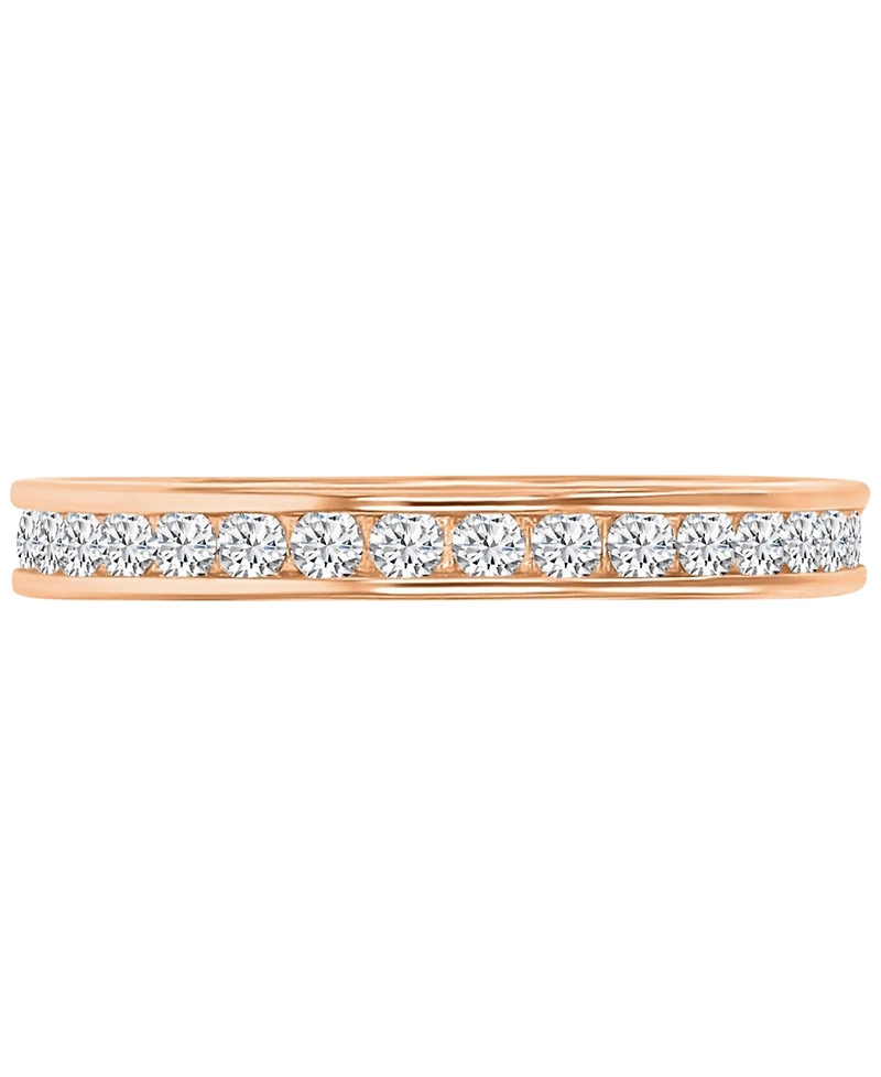 3-Pc. Set Cubic Zirconia Stack Rings (2-1/2 ct. t.w.) Tri-Tone Sterling Silver