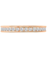3-Pc. Set Cubic Zirconia Stack Rings (2-1/2 ct. t.w.) Tri-Tone Sterling Silver