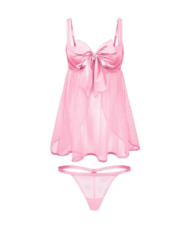 Adore Me Women's Bessima Babydoll & G-String Set Lingerie