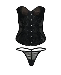 Adore Me Women's Padma Sweetheart Corset & G-String Set
