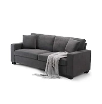 Comfy Couch for Living Room, 83-inch Corduroy Sofa with Removable Cover, 3 Seater Modern Deep Seats Bedroom Apartment Home Office,