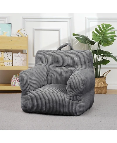 gaomon Kids Bean Bag Chair, Comfy Toddler Sofa, Soft Corduroy Lazy Chair for Boys and Girls, for Gaming, Reading, and Napping