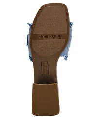 Anne Klein Women's Nahla Embellished Buckle Block Heel Dress Sandals
