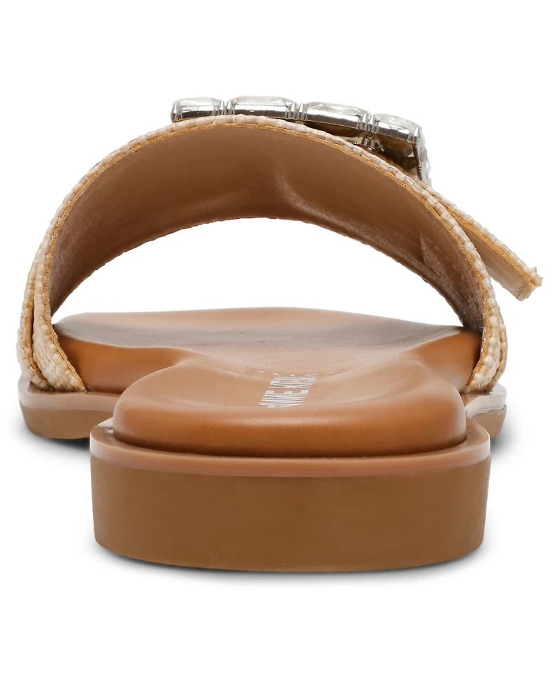 Anne Klein Women's Capara Square Toe Flat Sandals