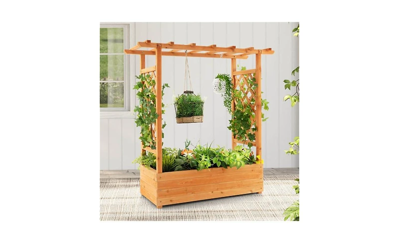 Slickblue Spacious Garden Bed for Healthy Plant Growth and Efficient Outdoor Gardening