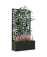 Outsunny Garden Box with Privacy Panel