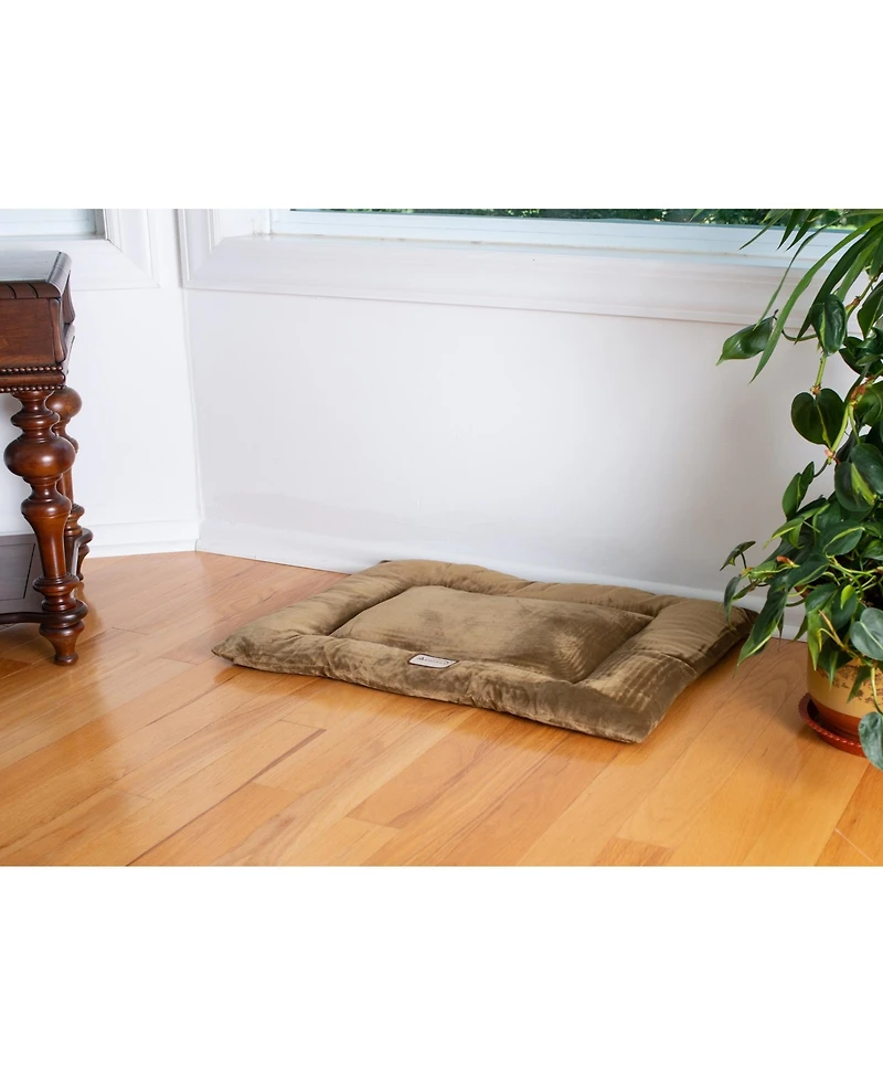 Armarkat M01CHL-l Large Pet Bed Mat , Dog Crate Soft Pad With Poly Fill Cushion, Sage Green