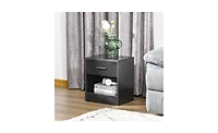 Bedside Table with Open Storage – Stylish Small End for Living Room, Bedroom or Apartment Use