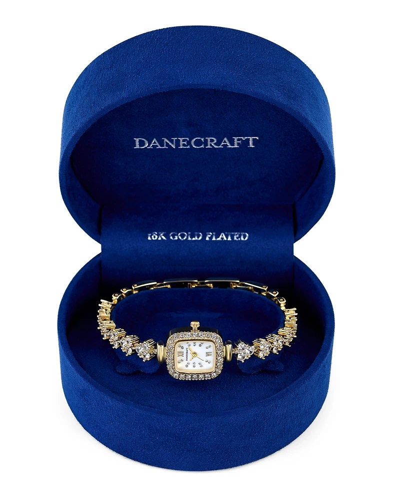 Danecraft Women's 18K Fine Gold Plated Analog Watch