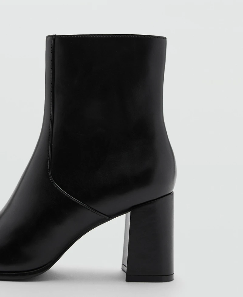 Mango Women's Block Heel Ankle Boots