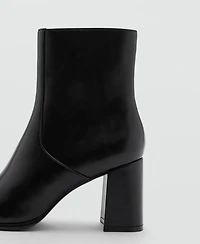 Mango Women's Block Heel Ankle Boots