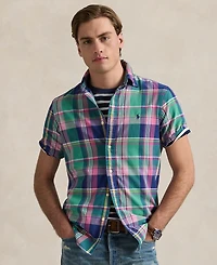 Polo Ralph Lauren Men's Classic-Fit Yarn-Dyed Plaid Cotton Oxford Button-Down Shirt