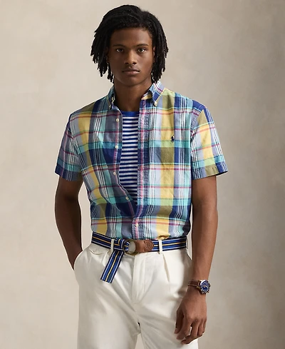 Polo Ralph Lauren Men's Classic-Fit Yarn-Dyed Plaid Cotton Oxford Button-Down Shirt