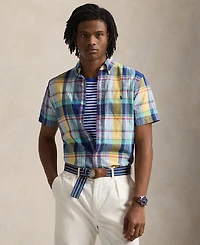 Polo Ralph Lauren Men's Classic-Fit Yarn-Dyed Plaid Cotton Oxford Button-Down Shirt