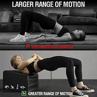 Mikolo Hip Thrust Bench, Hip Thrust Machine at Home for Glute Bridge, Multi-Functional Hip Thrust Box with Non-Slip, Glute Workout Equipment, 700LB Lo