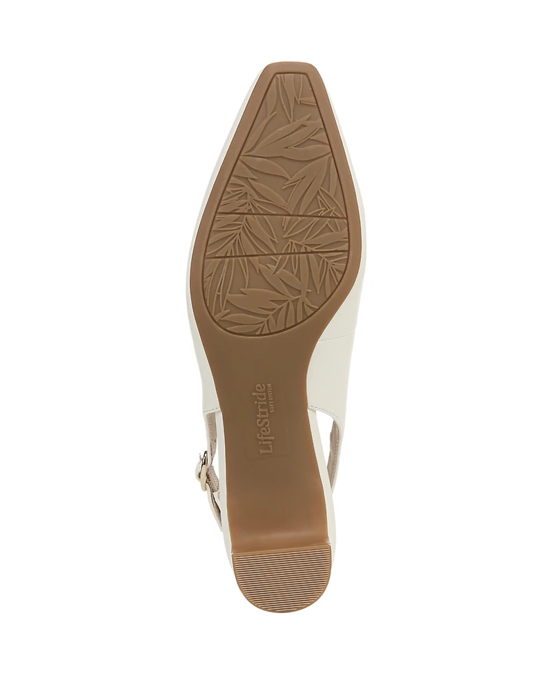 LifeStride Women's Lorena Pointed Toe Slingback Pumps