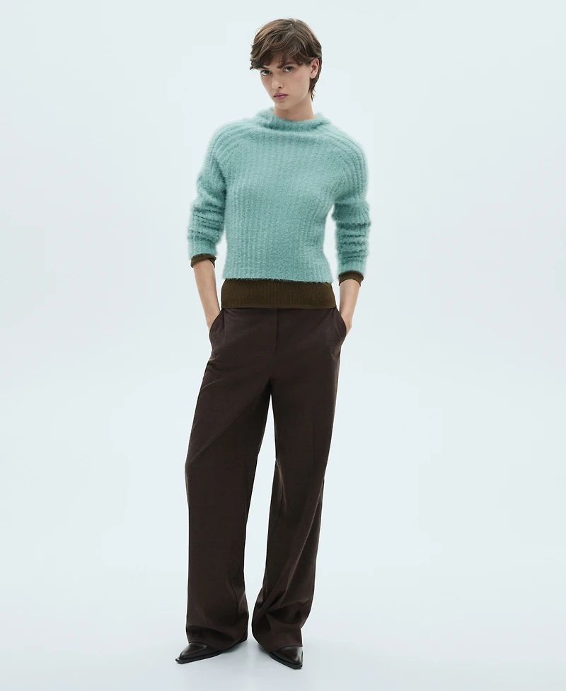 Mango Women's Soft Finished Hooded Sweater