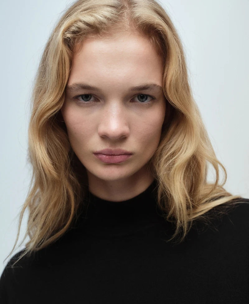 Mango Women's Perkins Neck Knitted Sweater