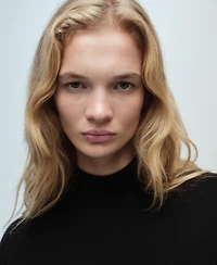 Mango Women's Perkins Neck Knitted Sweater