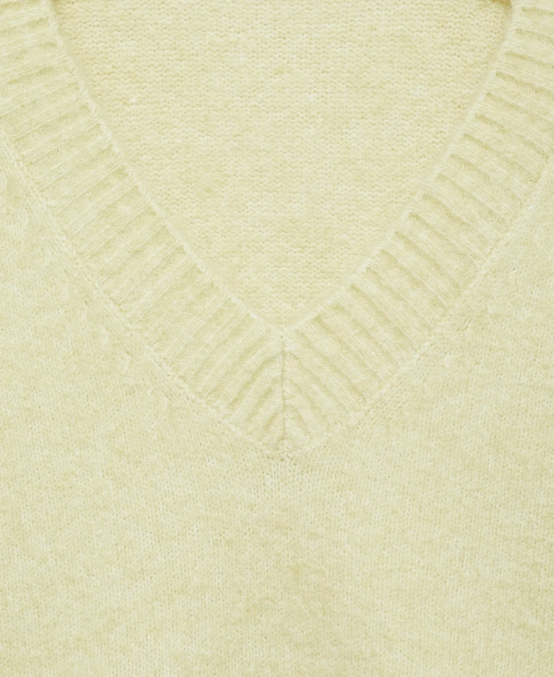 Mango Women's V-Neck Knit Sweater
