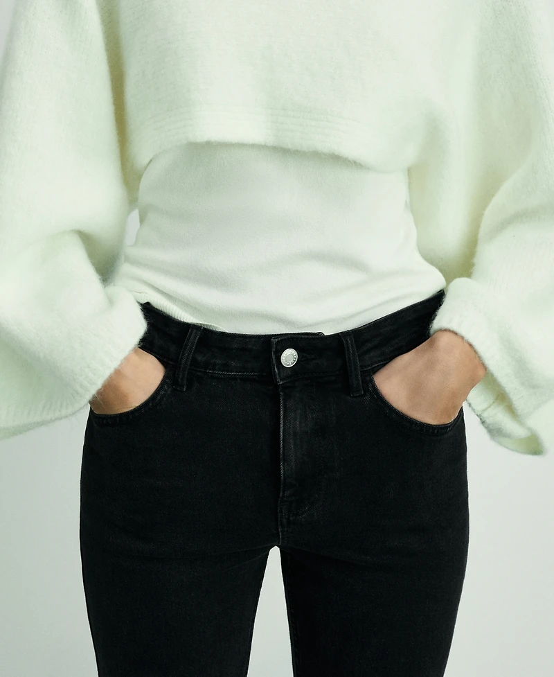 Mango Women's High-Waist Balloon Jeans