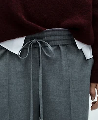 Mango Women's Elastic Waist Flared Pants