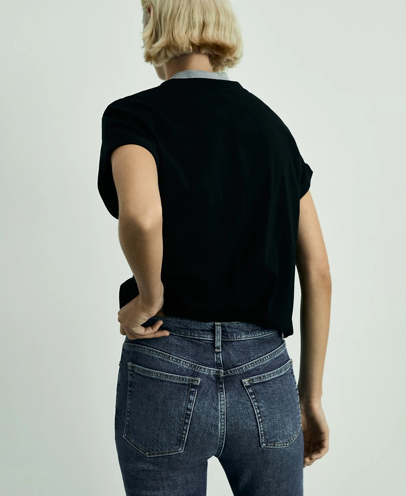Mango Women's Claudia Slim-Fit Cropped Jeans