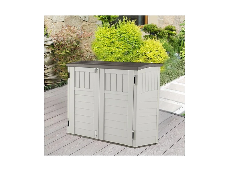 Slickblue Outdoor Locking Storage Shed with Easy Lift Lid for Secure and Convenient Storage