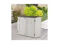 Slickblue Outdoor Locking Storage Shed with Easy Lift Lid for Secure and Convenient Storage