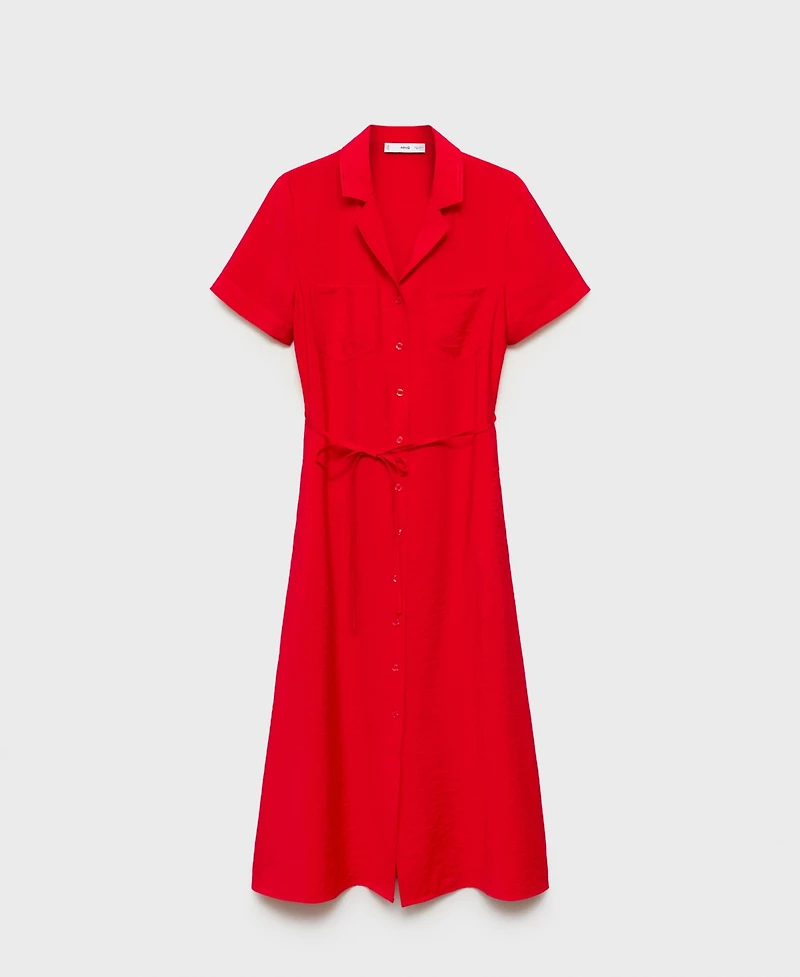Mango Women's Pockets Shirt Dress